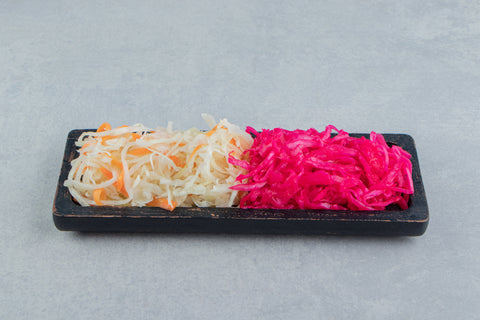 Apple and daikon radish sauerkraut