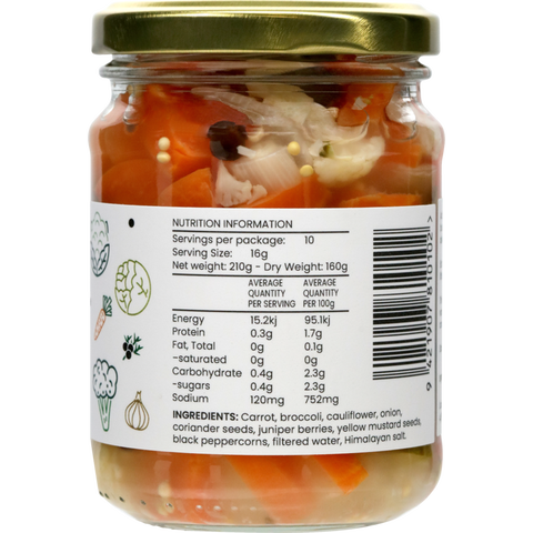 Pickled Veg - Naturally Fermented