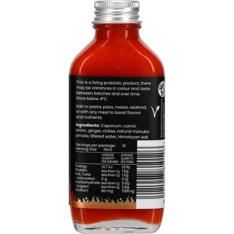 Smoked Hot Sauce- Naturally Fermented 100ml