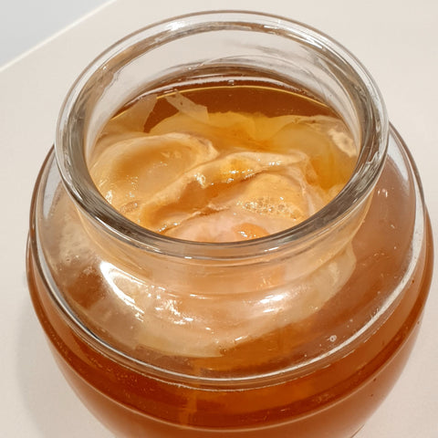 Jar with Symbiota Fermenting ingredients