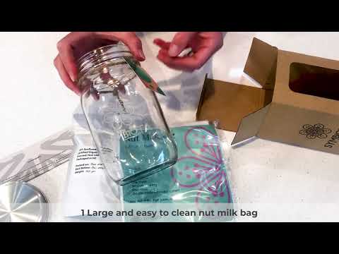 Make your own Nut Milk with Nut Milk Kit from Symbiota